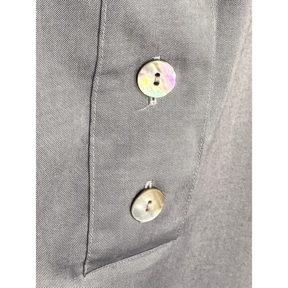 Hinson Wu Aileen Luxe Cotton Button Back Popover Shirt Tahitian Pearl Size 6 NWT - Picture 6 of 12